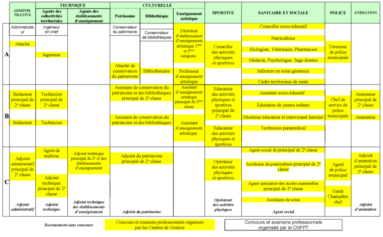 Présentation Des Filières De La Fonction Publique Territoriale Centre De Gestion De La Moselle